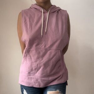 Pink Champion vest hoodie